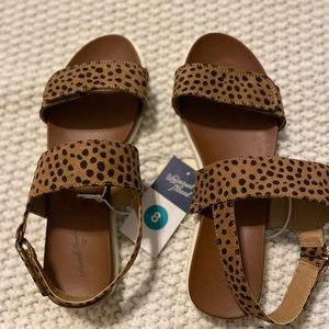 Leopard print sandals